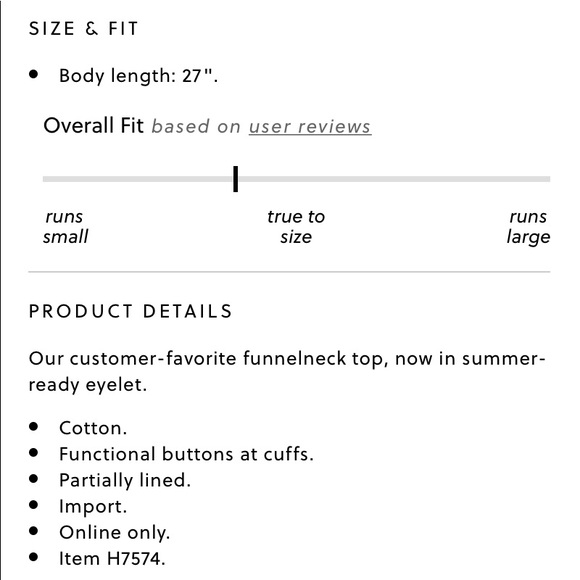 JCrew FUNNELNECK EYELET - Picture 8 of 8